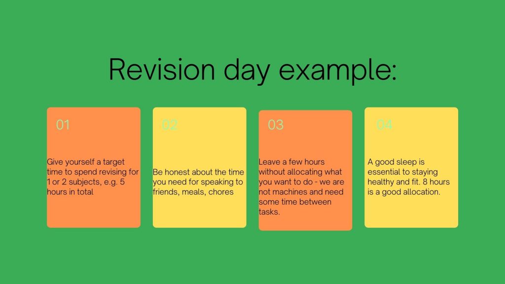 Revision Time Management BK Tutoring