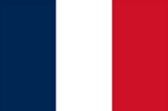 French flag of blue, white and red